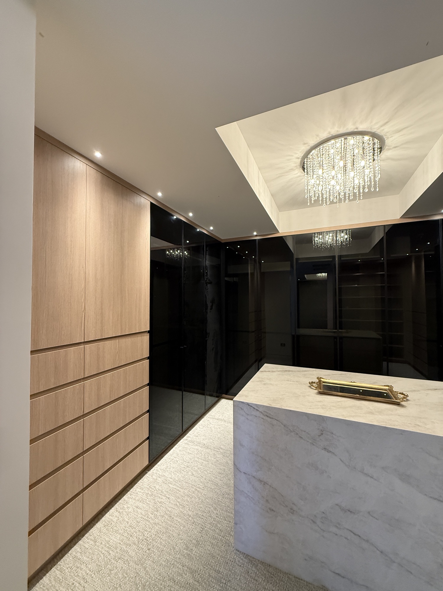Bedroom joinery and fitted interior detail